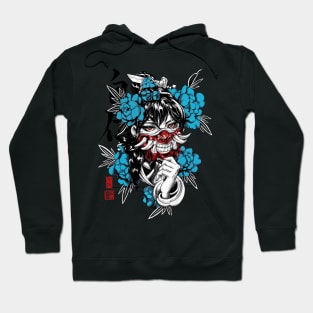 Samurai Vaporwave Aesthetic Geisha Hoodie